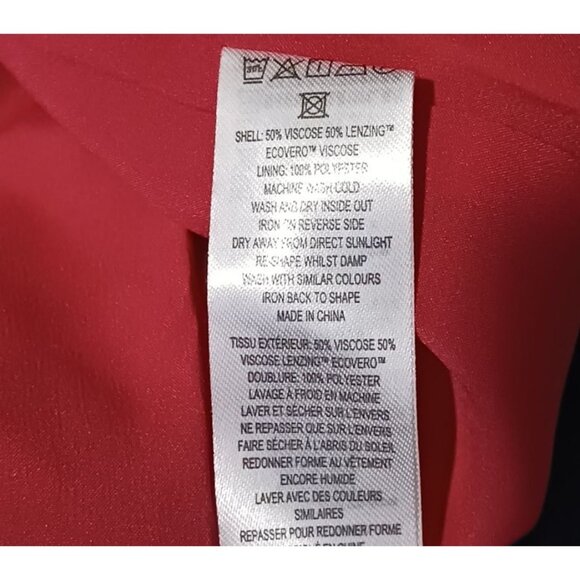 NEW French Connection Satin Mini Slip Dress Azelea Multi Size 14 - Picture 8 of 11